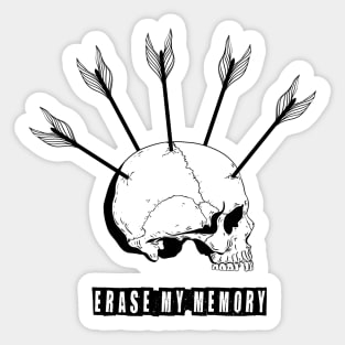 Erase my memory Sticker